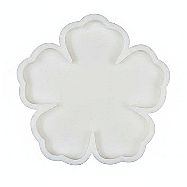 قالب رزین اپوکسی مدل گل پنج پر 15 سانت (اجیل خوری)